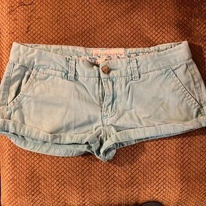 Blue Aeropostale jean shorts